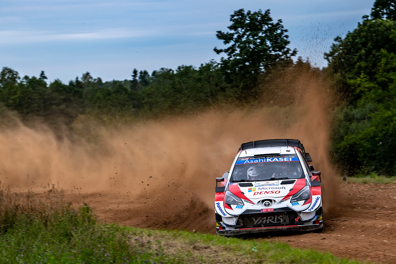 Элфин Эванс и Скотт Мартин, Toyota Yaris WRC, ралли Эстония 2020