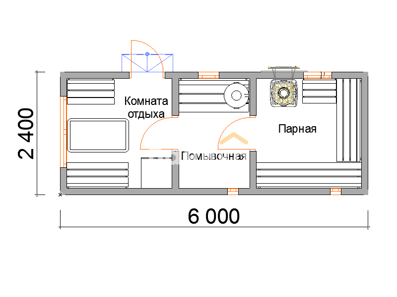 Мобильные бани схема