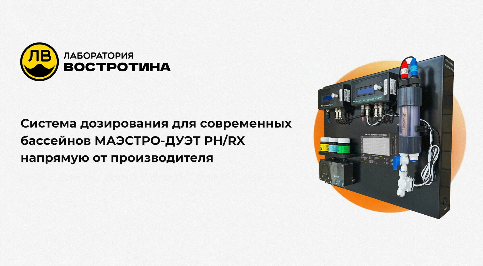 Система дозирования для современных бассейнов МАЭСТРОДУЭТ PH/RX