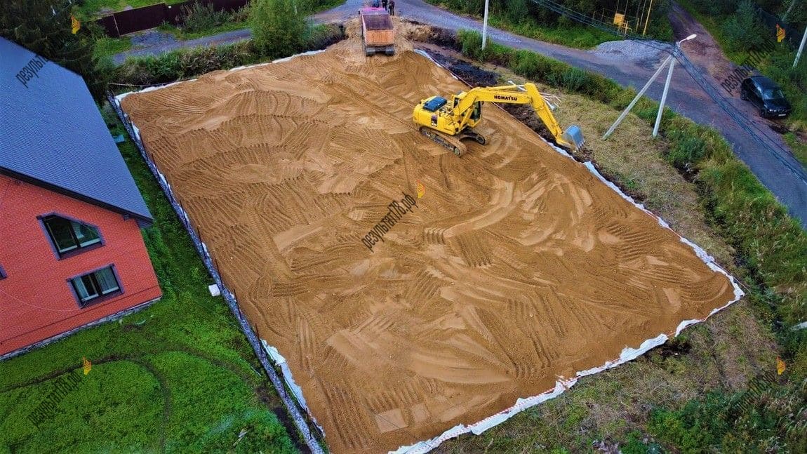 отсыпка участка песком под ключ в ленинградской области от компании результат