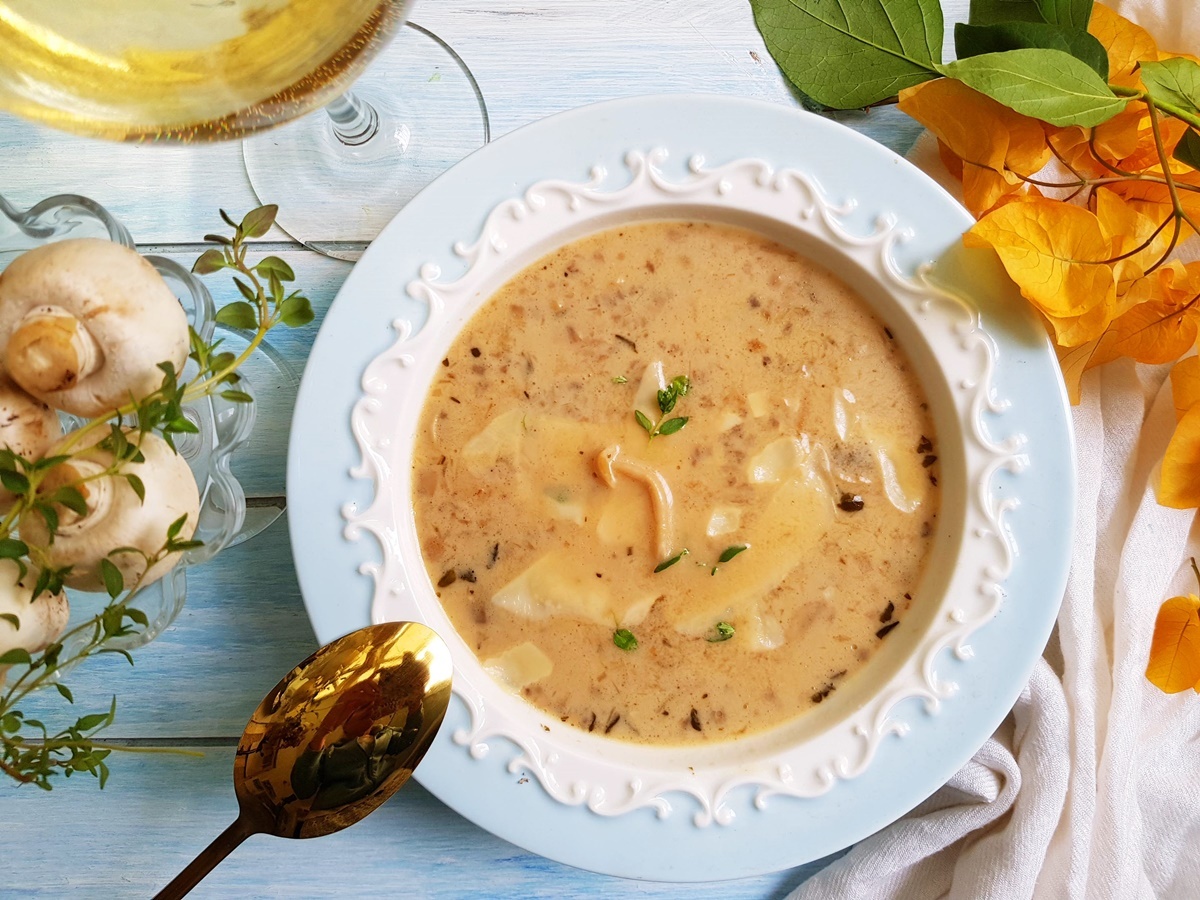 Грибной суп , пошаговый рецепт на ккал, фото, ингредиенты - Amaliya