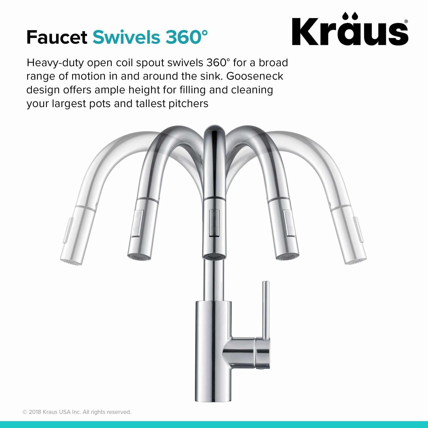 Кухонний змішувач Kraus KPF-2620CH - изображение 13