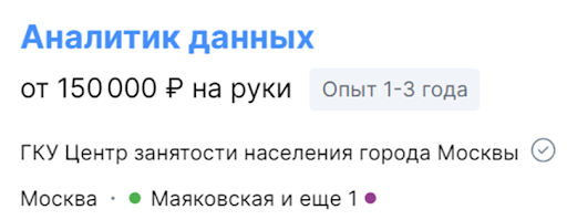 Этапы карьеры