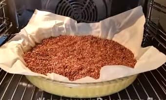 Приготовление пирога киш с лососем и брокколи: шаг 7