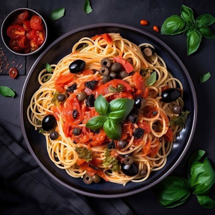 Италия. Spaghetti alla puttanesca