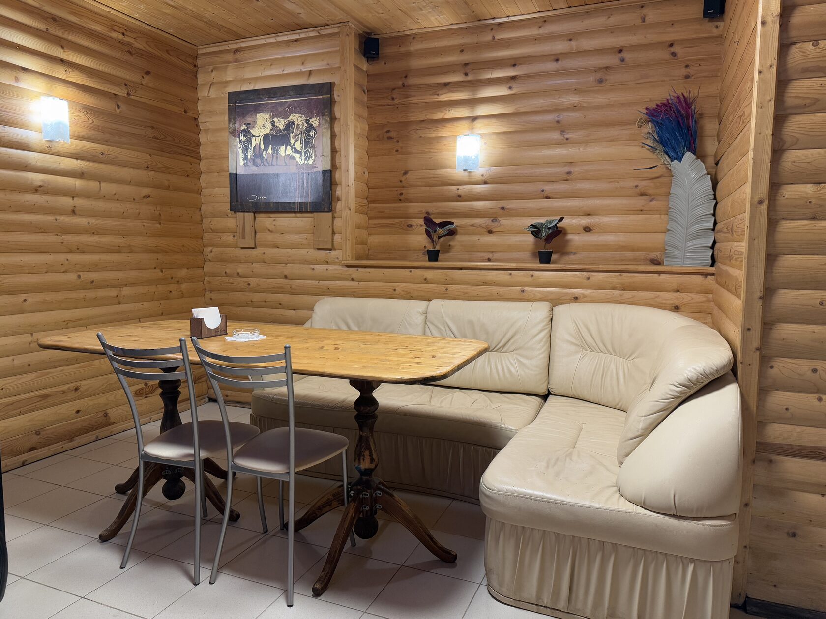 Комната отдыха сауны Калипсо