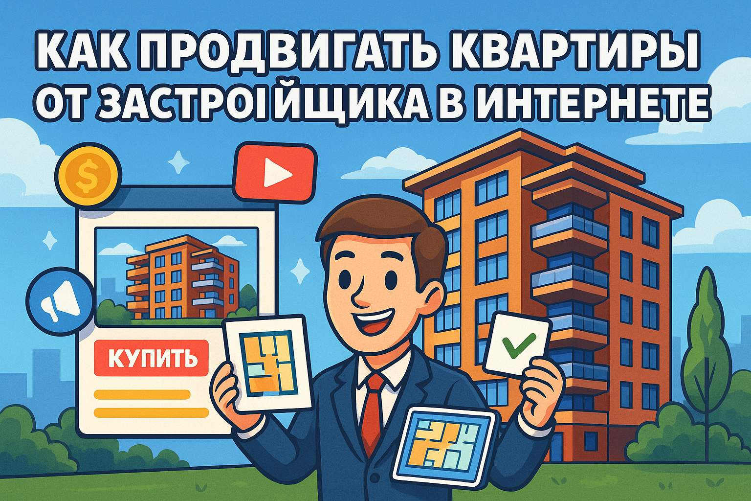 Реклама и продвижение квартир от застройщика: как привлекать заявки дешевле рынка