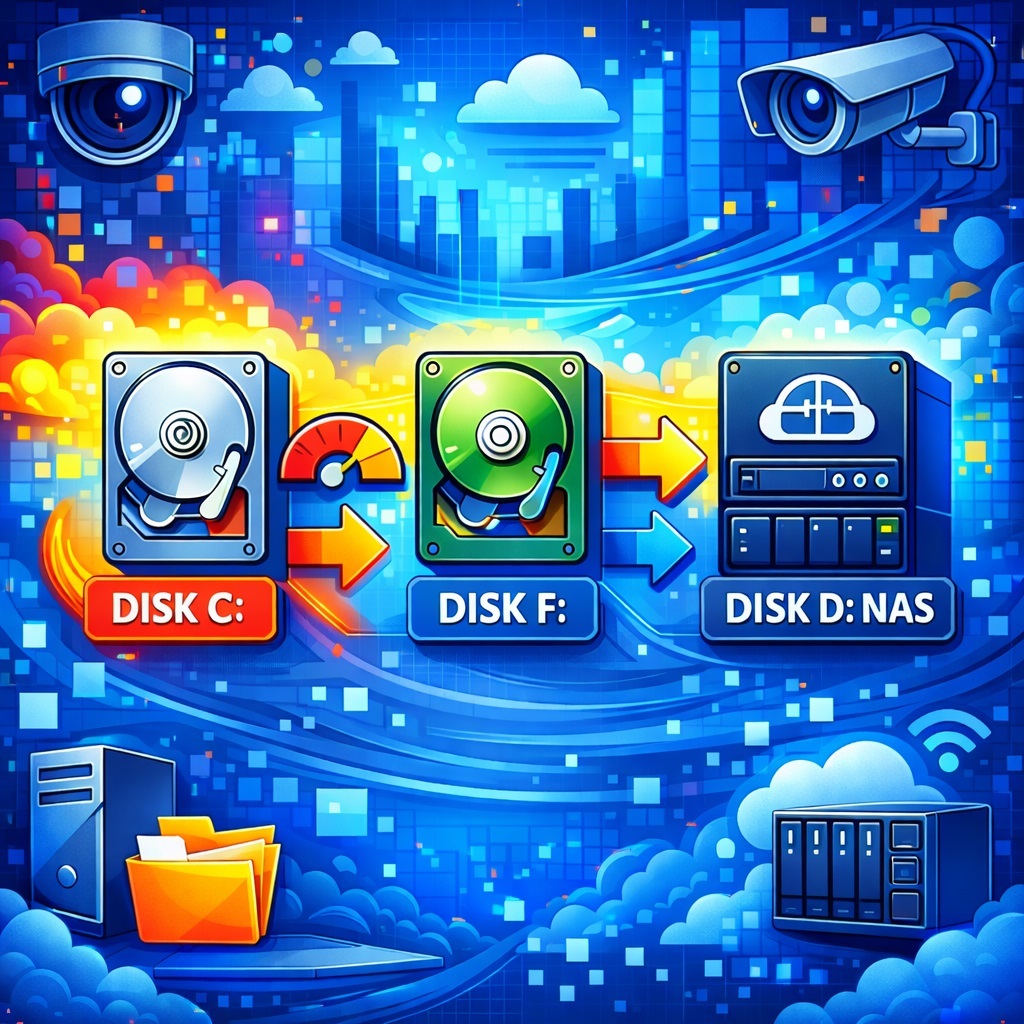 Flexible Archive Recording Across Multiple Disks