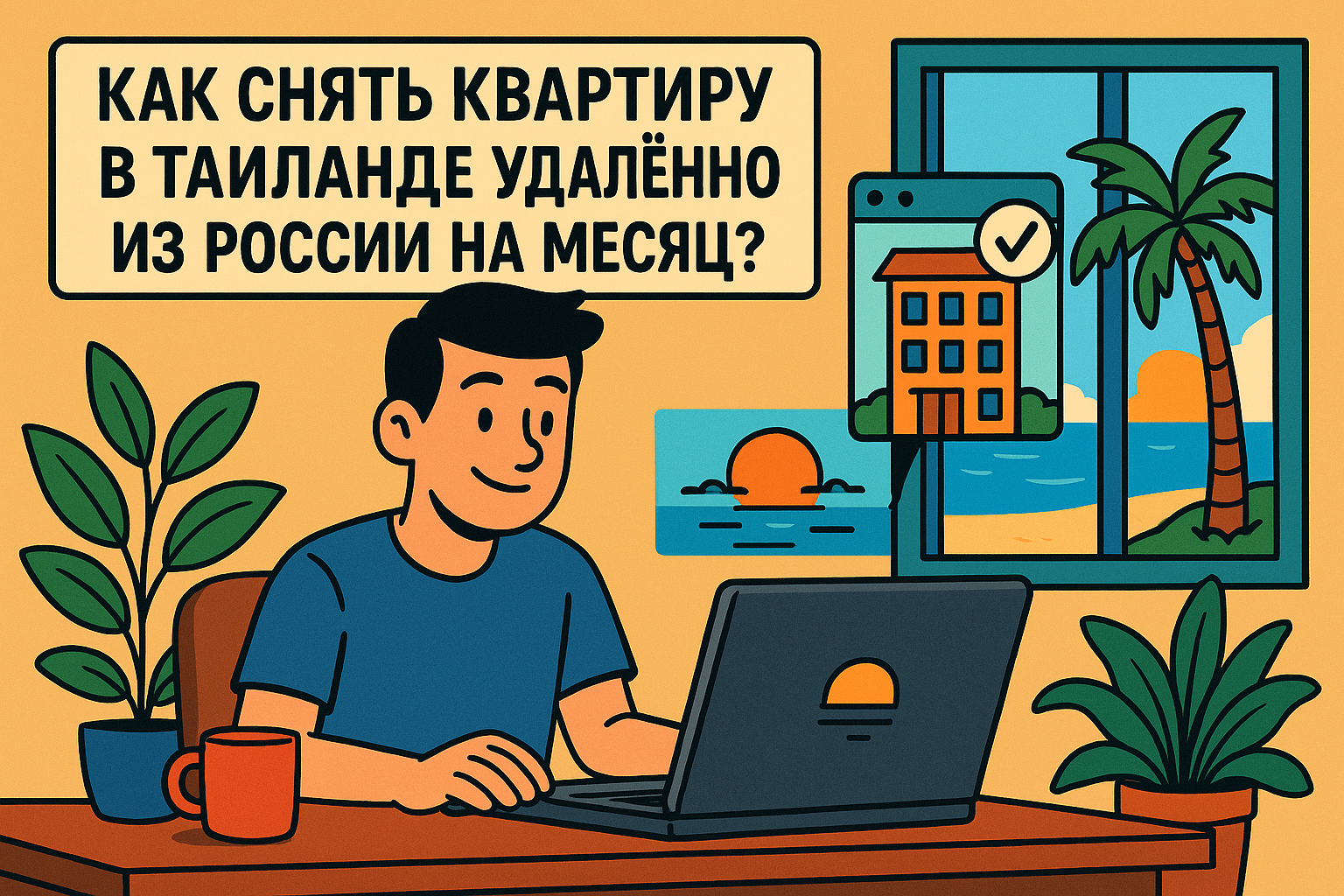Планируете зимовку, отпуск или пробный переезд в Таиланд на месяц? Арендовать жильё удалённо — реально и безопасно, если знать, где искать, как проверять и какие подводные камни учитывать.  Разберём, как снять квартиру в Таиланде из России без посредников