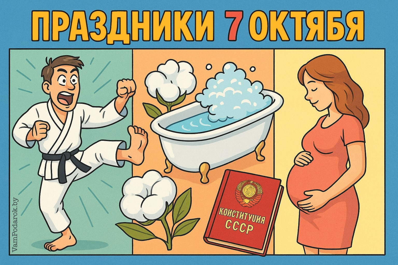 Праздники 7 октября 2025 года – открытки и картинки