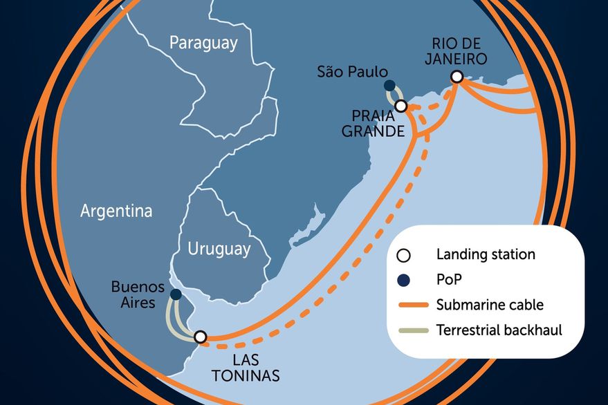 Аргентина интернет. Подводный кабель красное море карта.