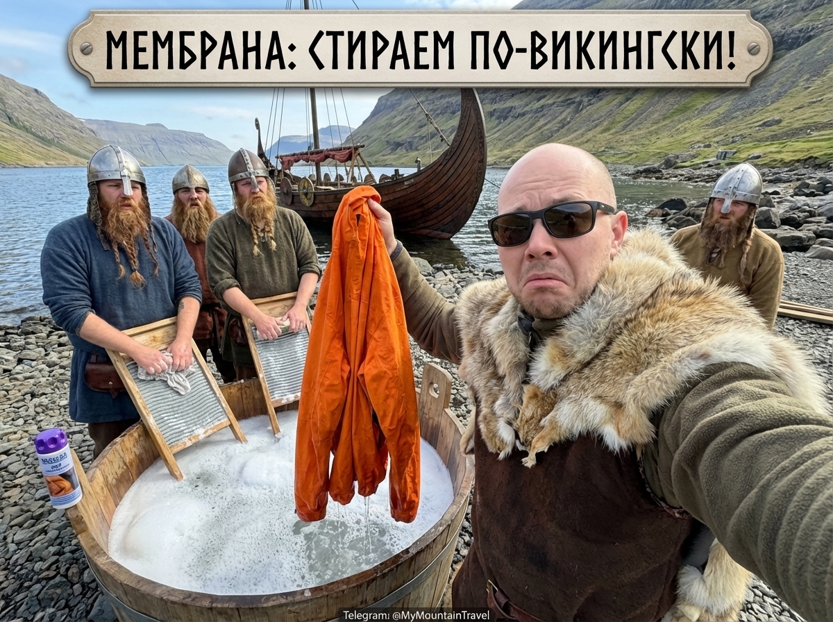 Стирка мембраны в стиральной машине специальными жидкими средствами