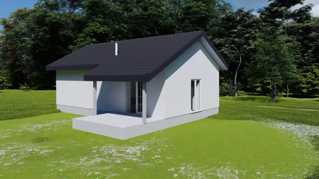 Индивидуальный одноэтажный дом 71 м²: изображение 2