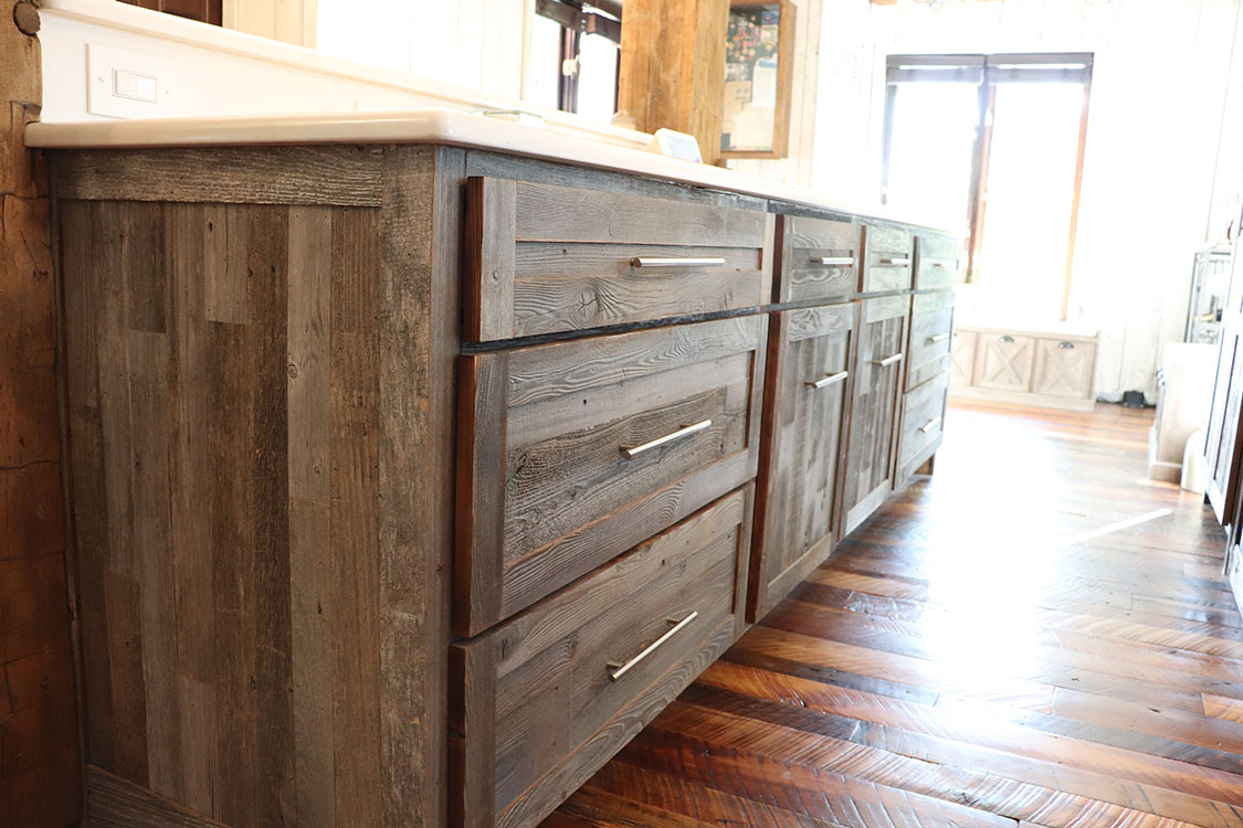 Kitchen Stand Cabinet - Reclaimed Oak
