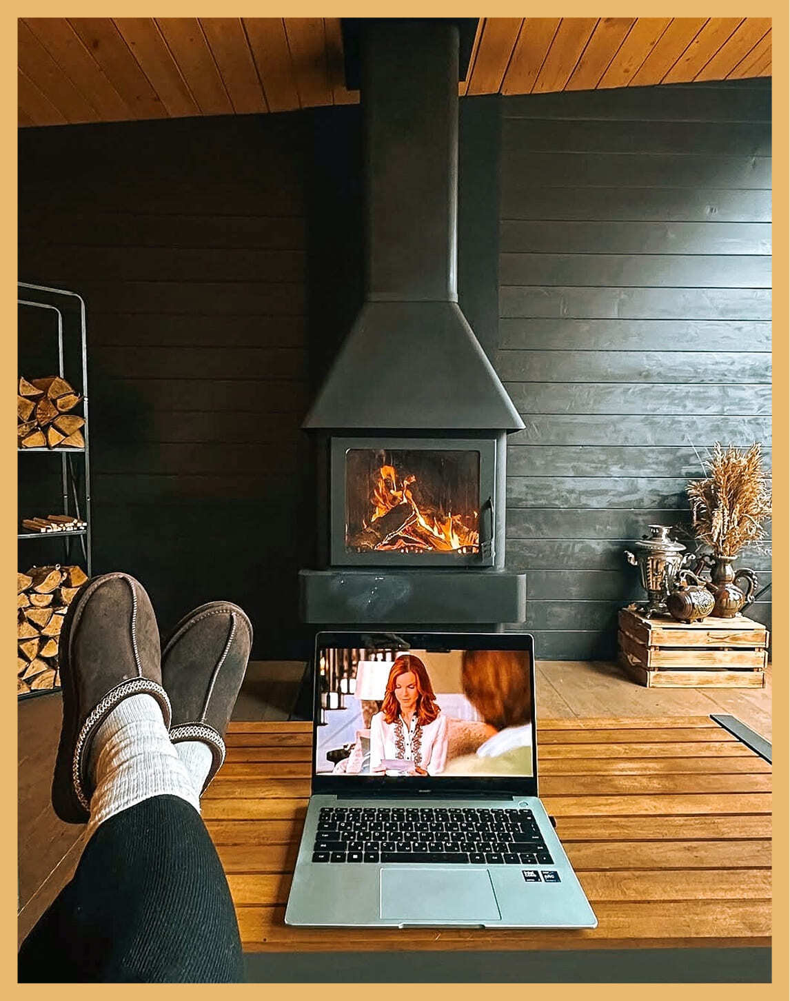 Интерьер в премиум глэмпинге Под кронами в Подмосковье