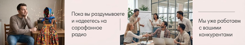 Пока вы надеетесь на сарафанное радио, мы уже работаем с вашими конкурентами — агентство БрендФокус