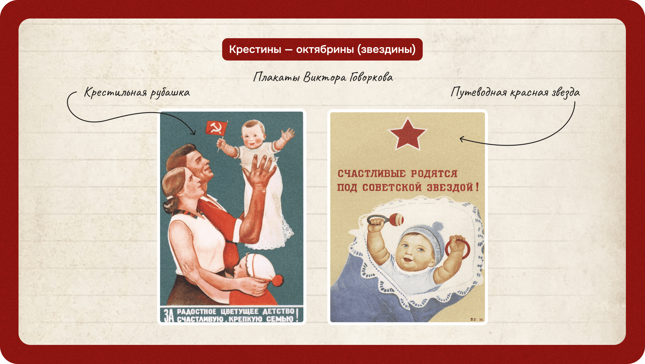 Крестины — октябрины (звездины)