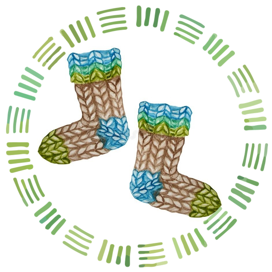 Вязаные носки ручной работы