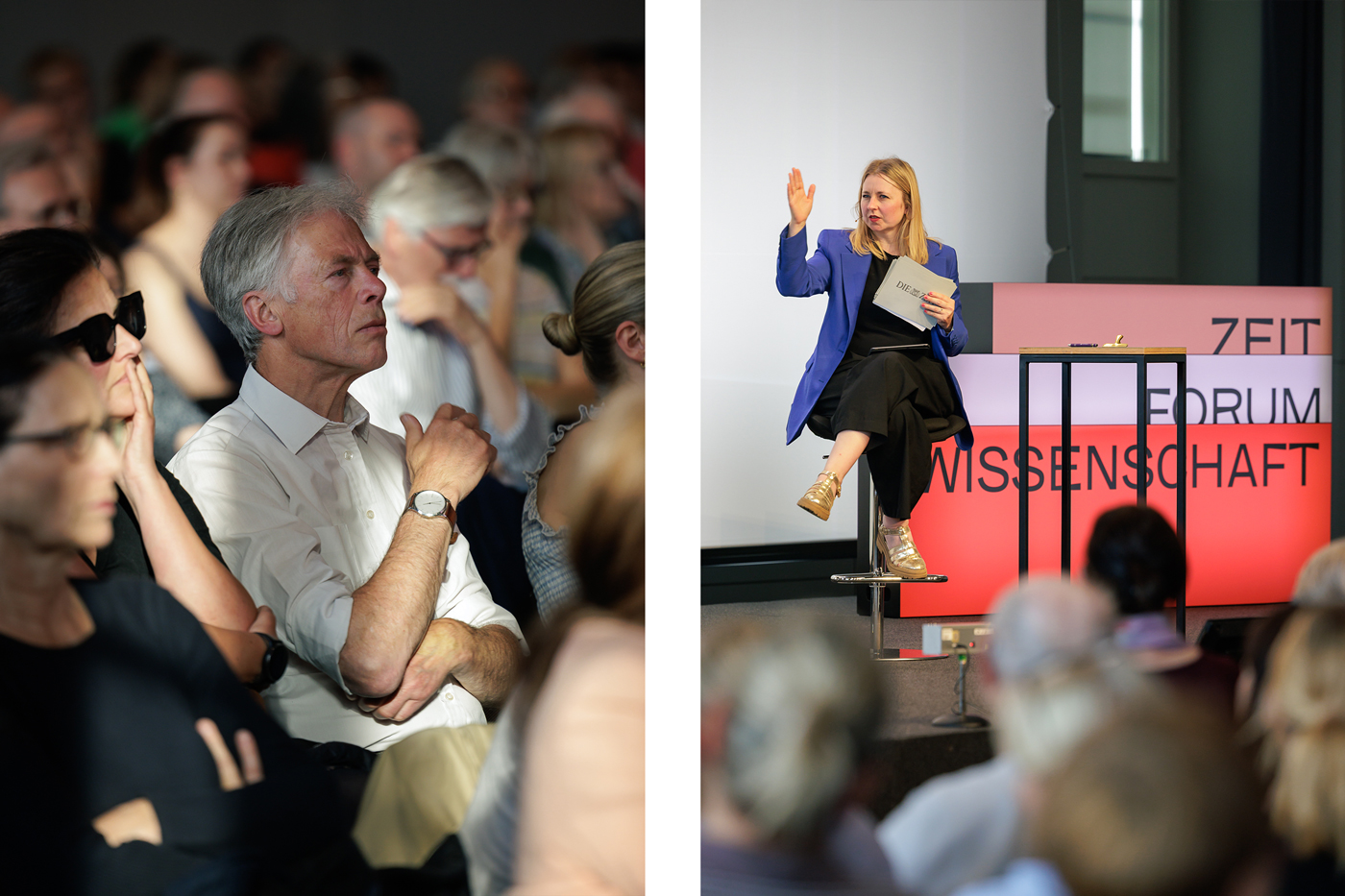 Stimmung im Publikum – Moderation Anna-Lena Scholz