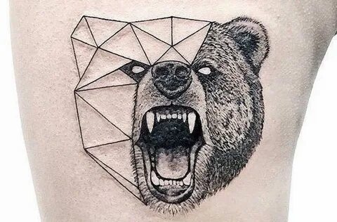 Тату медведь - идеи, значение татуировок, 30+ фото и эскизов