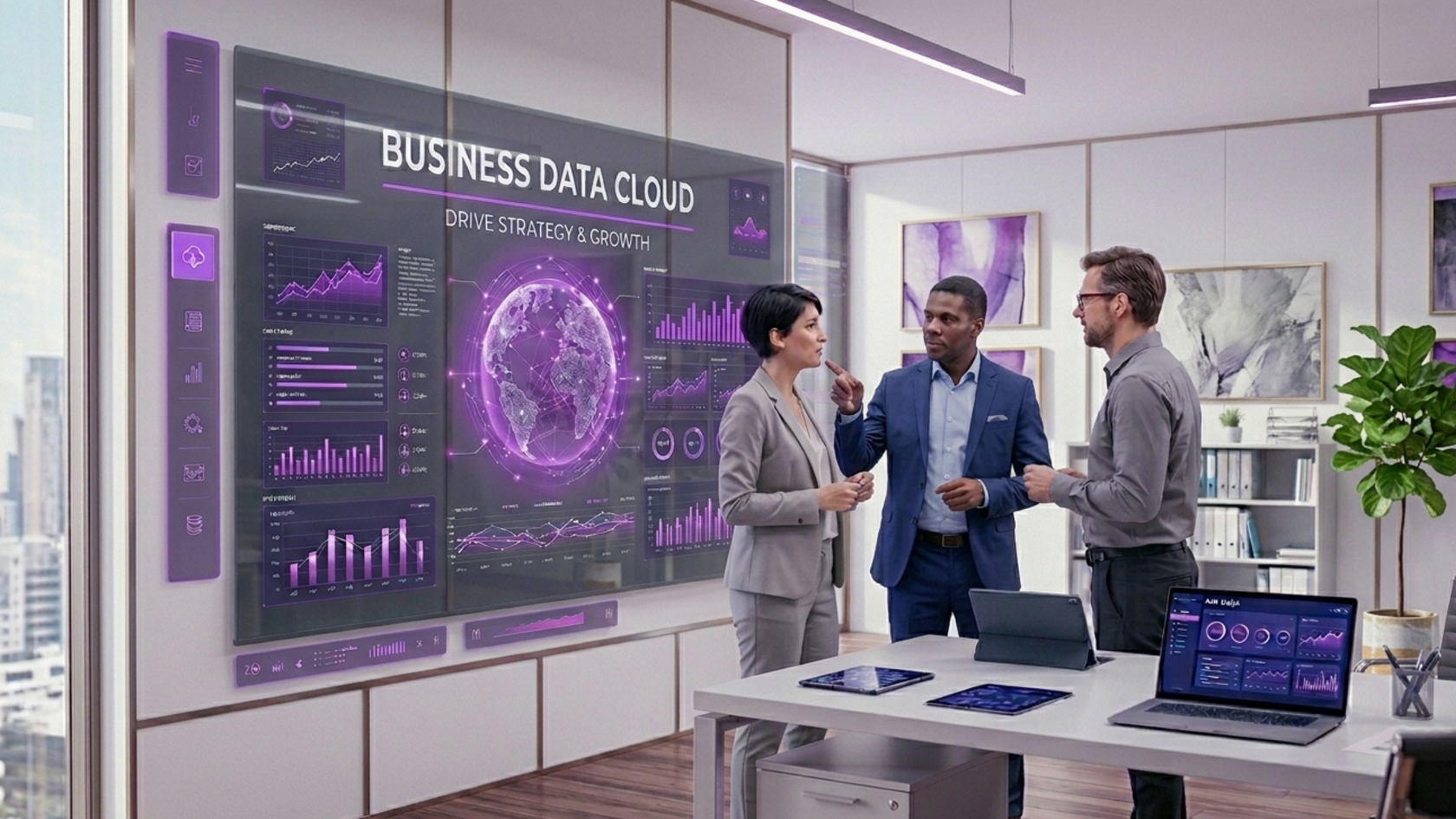 Persone che parlano di business data cloud