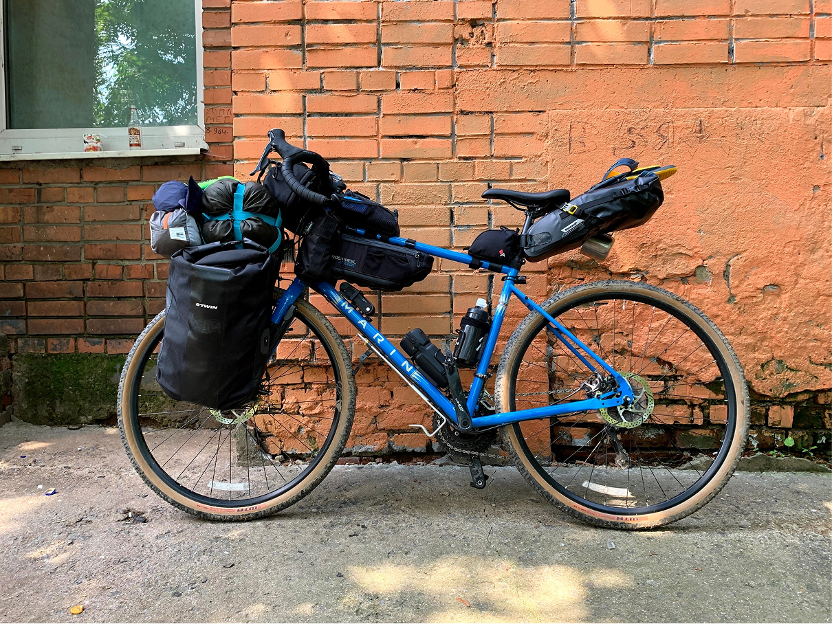 Marin Four Corners 2019, снаряжённый сумками