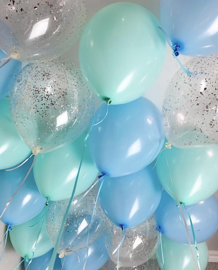 Шары под потолок «Бирюза»