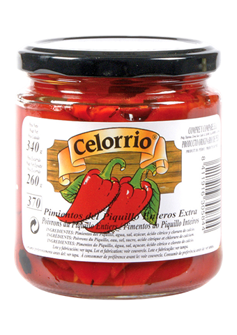 Перец пиментос дель пикийо (Pimientos Del Piquillo) ЧЕЛОРРИО (14-18 шт) стекло 340 г