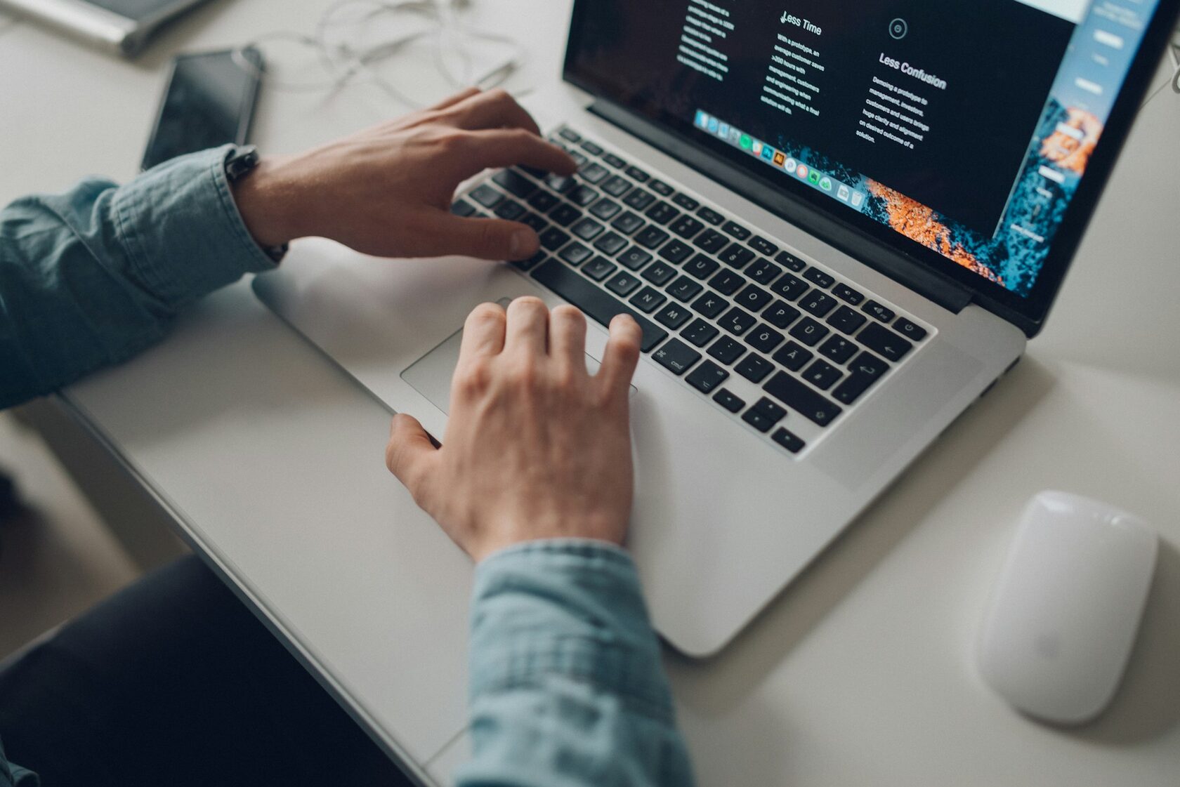 Web developer workspace