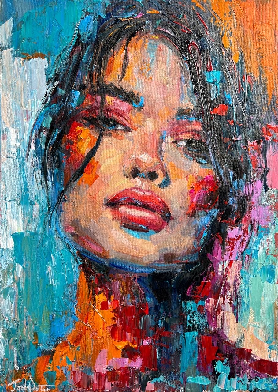 Яркий женский портрет / Colourful portrait