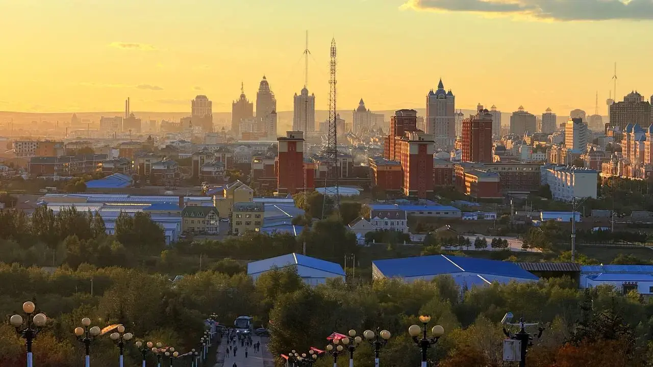 Город Маньчжурия в Китае