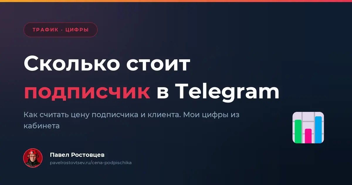 Сколько стоит подписчик в Telegram