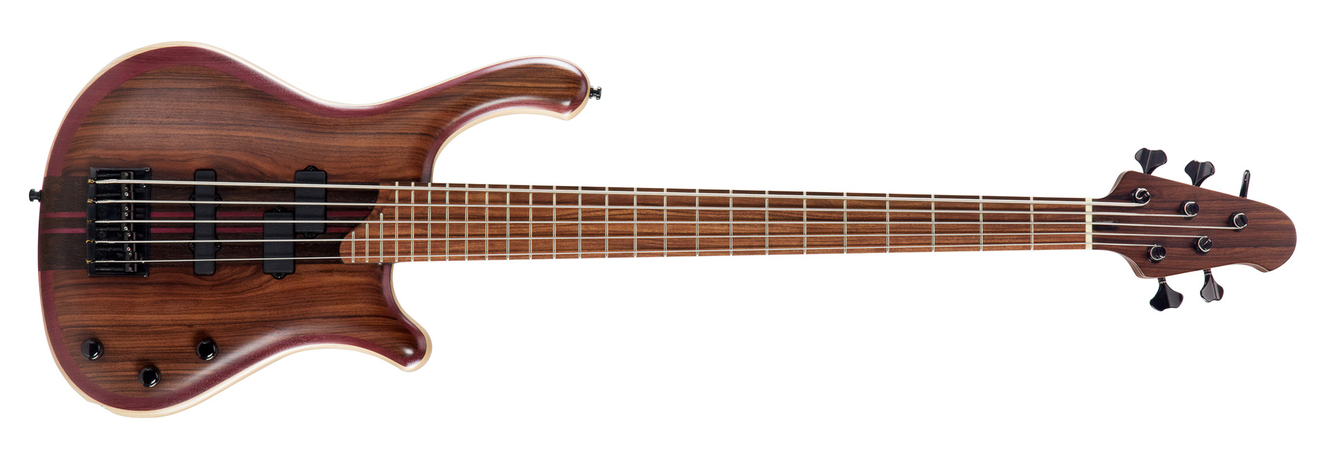мастеровая бас гитара 5 струн, корпус из ясеня топ из палисандра, сквозной грф из венге