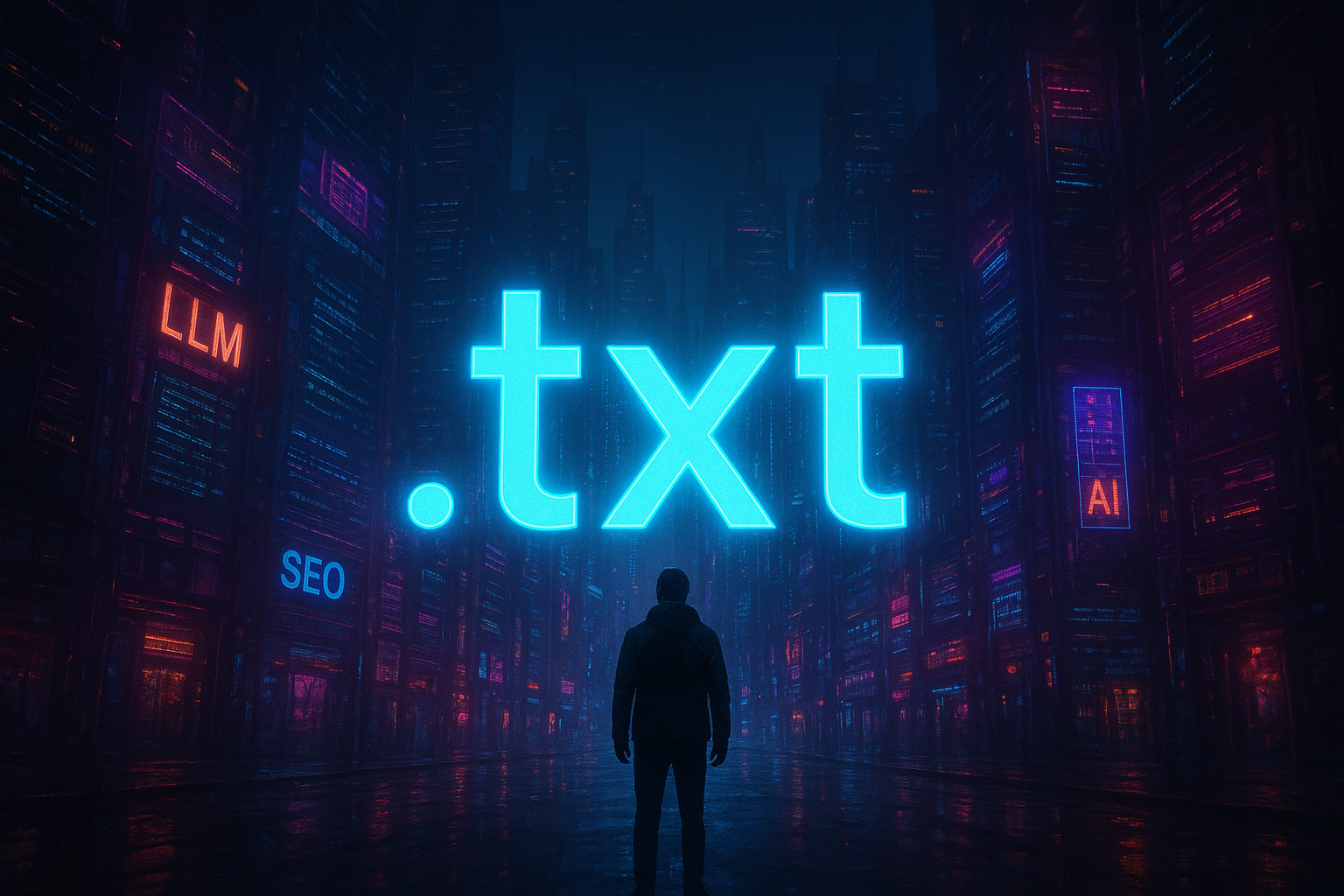 город в неоновых тонах