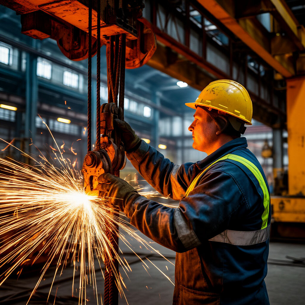 крановщик в промышленности