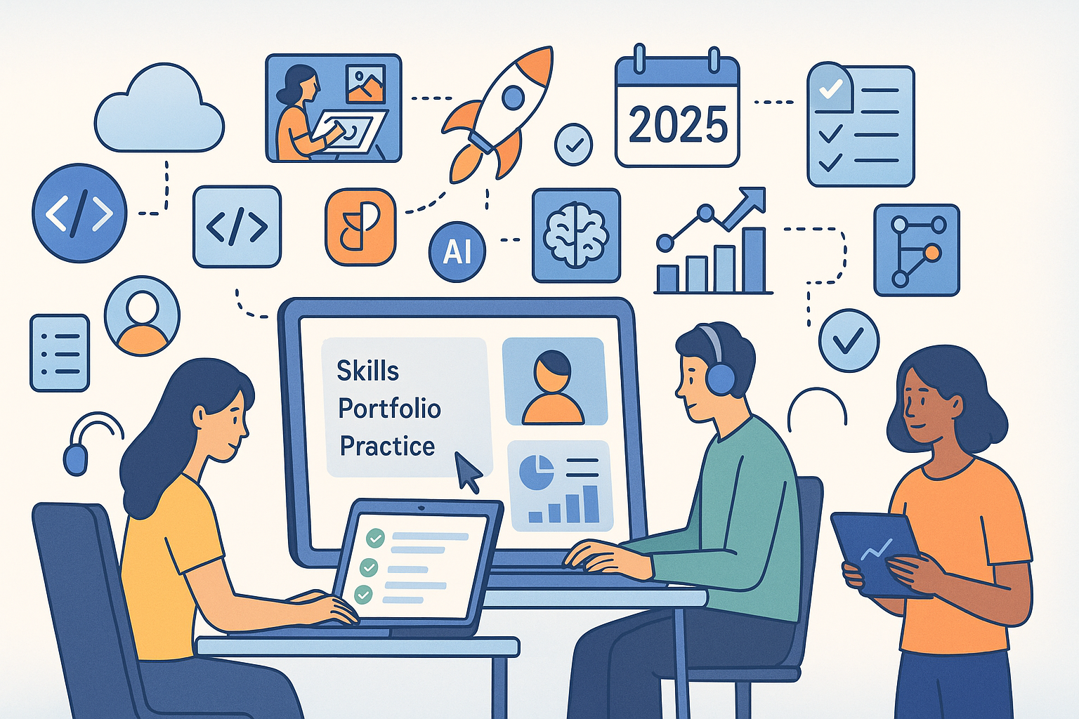 почему онлайн-профессии 2025 — шанс для новичка