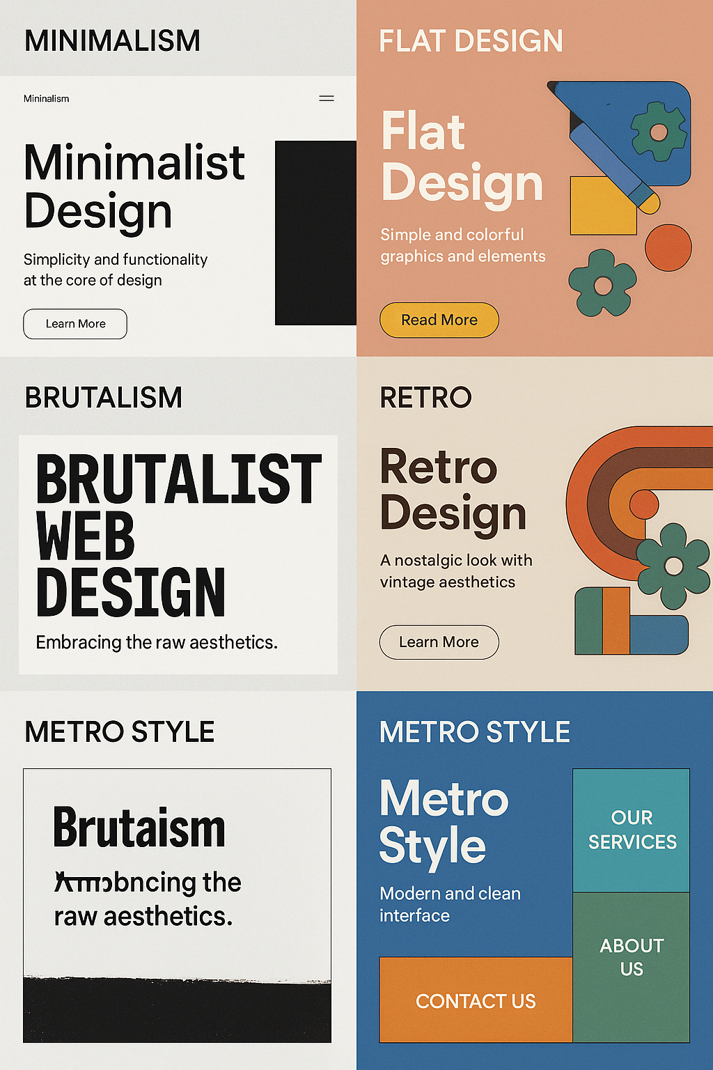 Стили в веб-дизайне: обзор и ключевые тренды