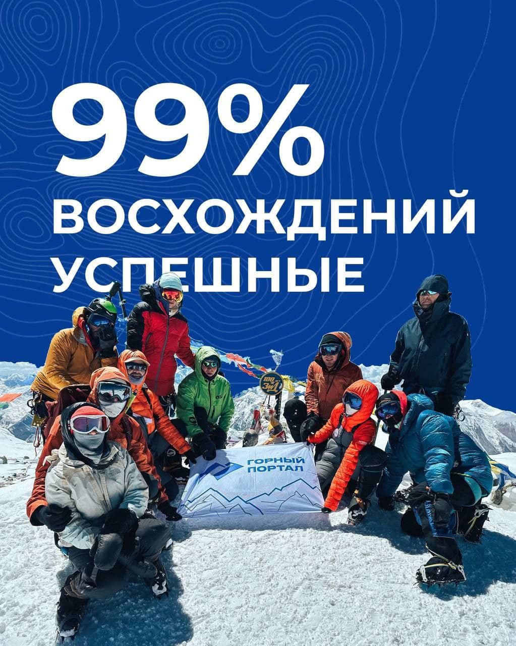 99% восхождений Горного портала, Пик Ленина, Киргизия