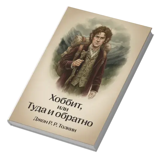 «Хоббит» Дж. Р. Р. Толкина: Обложка книги «Хоббит, или Туда и обратно» Толкина — литературный клуб Синхронизации онлайн