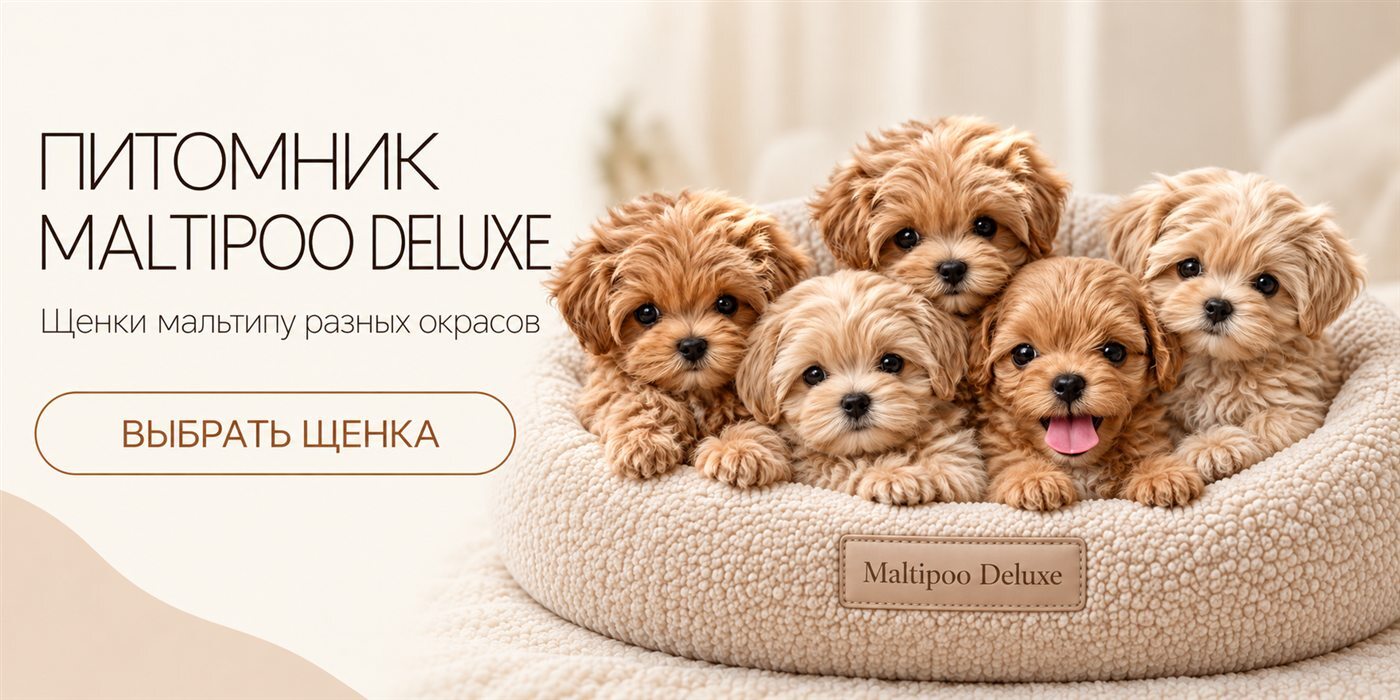 Щенки мальтипу разных окрасов в питомнике Maltipoo Deluxe
