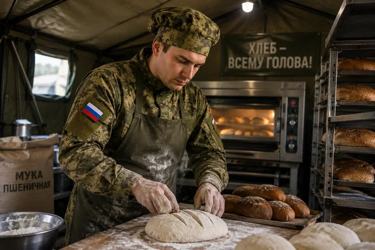 Пекарь в полевой пекарне