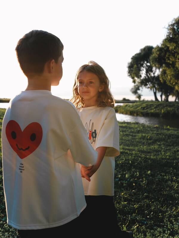 Kids by the water