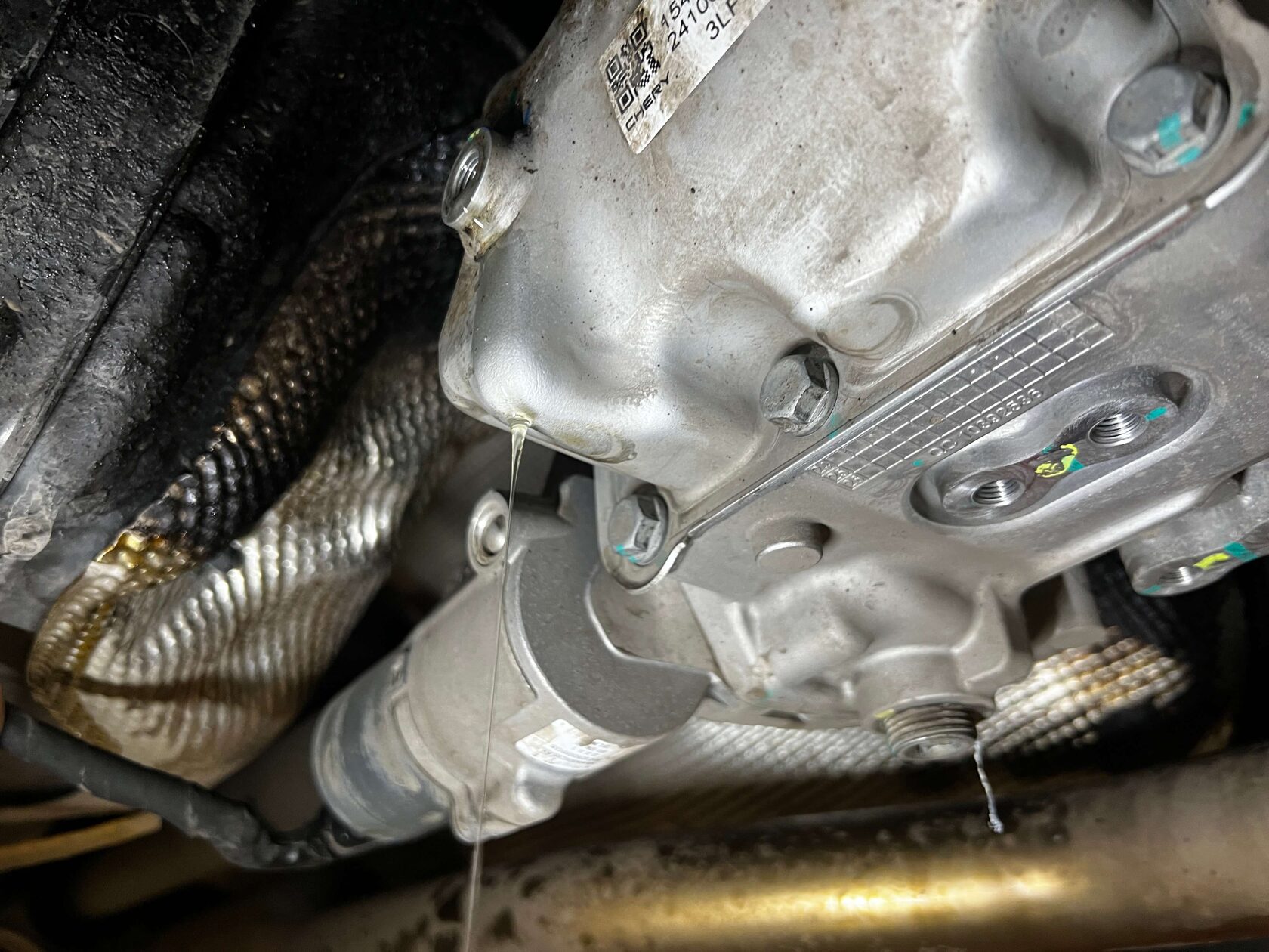 Выставление уровня масла в муфте Chery