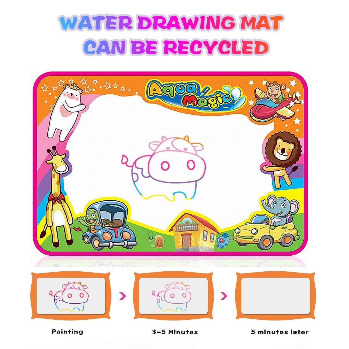 meland large water doodle mat