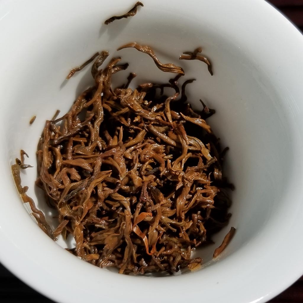 Wet Bailin Tea Leaves