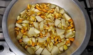 Приготовление варенья из дыни с лимоном и апельсином: шаг 7