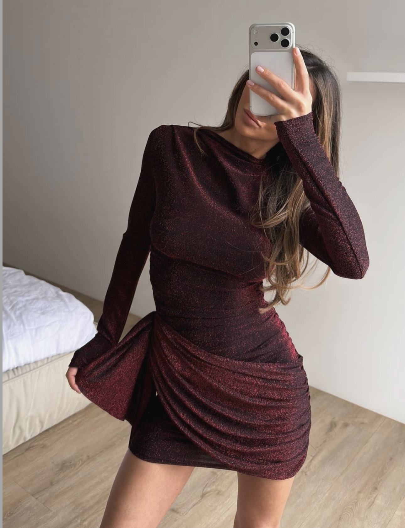 Sukienka Blask bordo