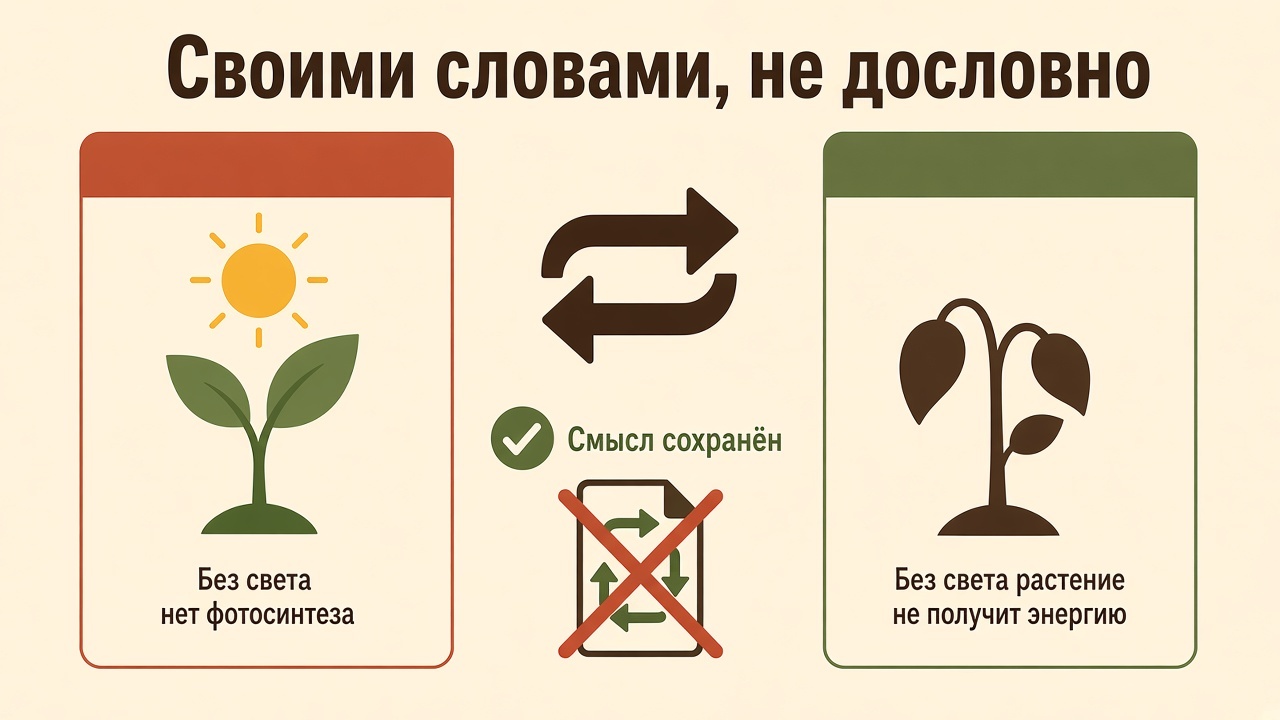 Разные фразы про свет и растение, смысл сохранён