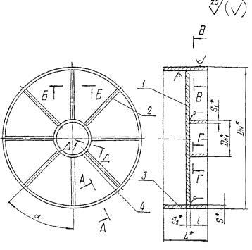 Заглушки плоские с ребрами для труб