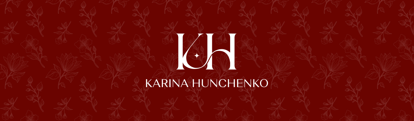 Брендинг для Karina Hunchenko: логотип, фирменный стиль, упаковка, женская одежда